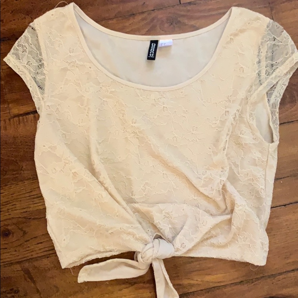Lace crop top